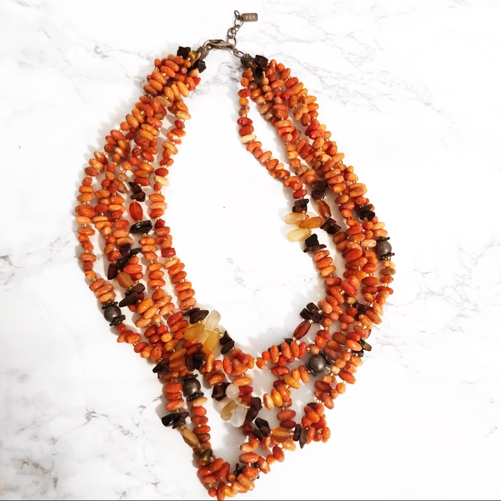 Peyote Bird | Vtg 70s’ Stone & Sterling Necklace - Picture 1 of 2